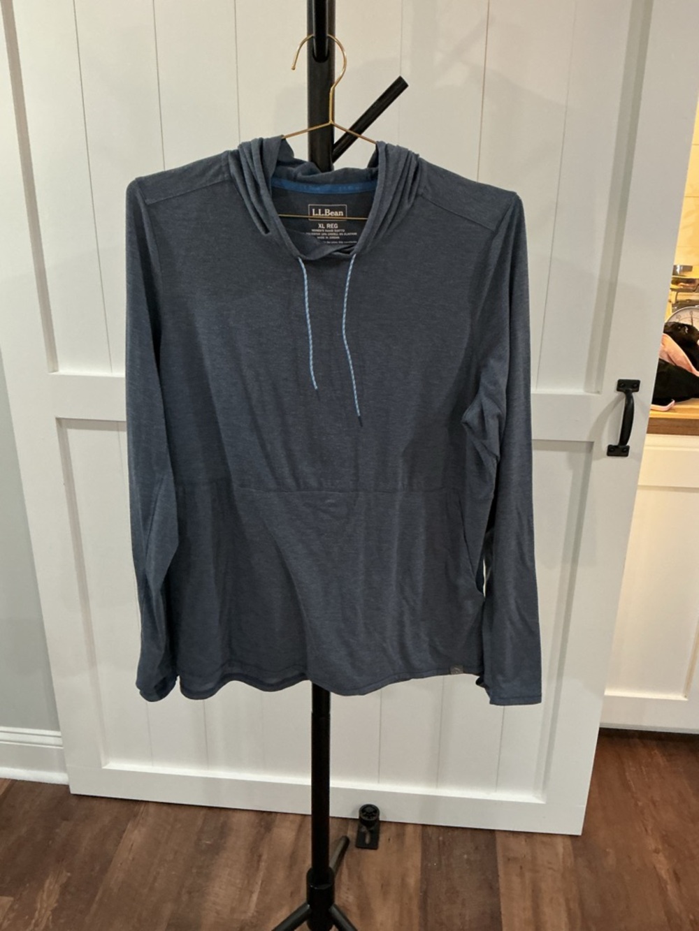 L.L. Bean Women's XL Pullover Hoodie in Charcoal Blue